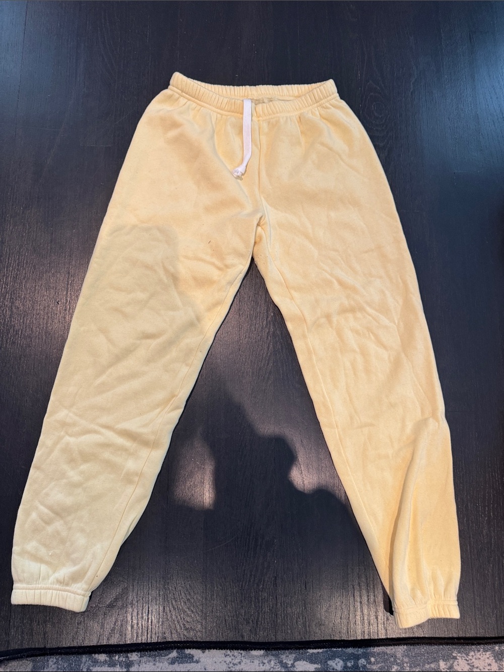 Katie J NYC Pale Yellow Kids' Jogger Pants